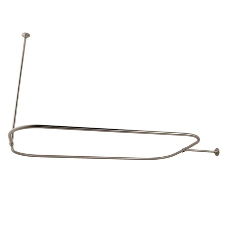 Kingston Brass Rectangular Shower Curtain Rod, Polished Nickel CC3156